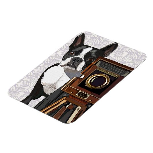 ボストンテリアフォトグラファー2 マグネット (左側)