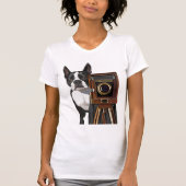 ボストンテリアフォトグラファー2 Tシャツ (正面)