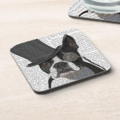 ボストンテリアフォーマル、ハウンド&ハット コースター (左側)