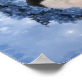 ボストンテリアフラワーズドッグアートフォト絵画ズ ポスター (角)