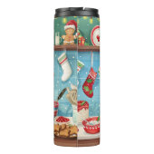 ボストンテリアホリデーベーキング:フェスティバルクリスマス タンブラー (裏面)