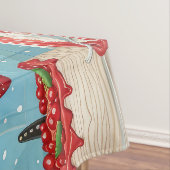 ボストンテリアホリデーベーキング:フェスティバルクリスマス テーブルクロス (インサイチュ)