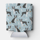 ボストンテリアボーンズとポーズ 缶クーラー (裏面)