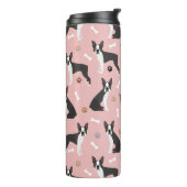 ボストンテリアボーンズアンドポーズサーマルタンブラー タンブラー (回転左)