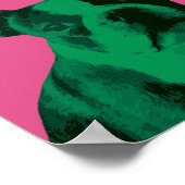 ボストンテリアポップ・アートのアートポスター ポスター (角)