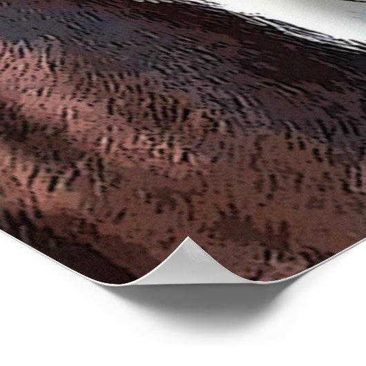 ボストンテリアポートレートとレッドボウタイ ポスター (角)