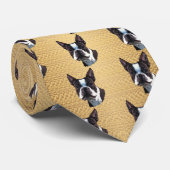 ボストンテリアポートレート ネクタイ (ロール)