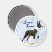 ボストンテリアポートレート マグネット (正面/裏面)