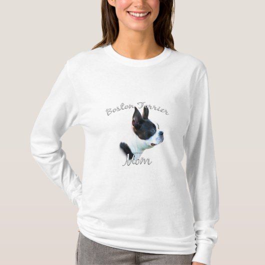 ボストンテリアママ2 Tシャツ (正面)