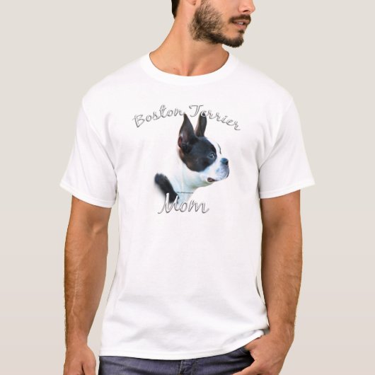 ボストンテリアママ2 Tシャツ (正面)