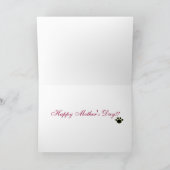 ボストンテリアママ(母の日の贈り物) カード (内部)