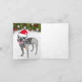 ボストンテリアメリークリスマスグリーティングカード シーズンカード (内部)