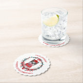 ボストンテリアメリークリスマス ペーパーコースター (インサイチュ)