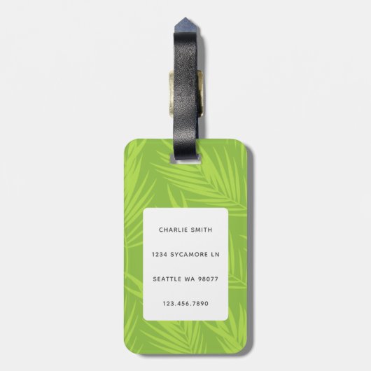 ボストンテリアラゲッジタグ ラゲッジタグ (裏面縦)