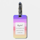 ボストンテリアラゲッジタグ ラゲッジタグ (裏面縦)