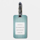 ボストンテリアラゲッジタグ ラゲッジタグ (裏面縦)