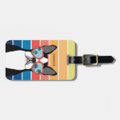 ボストンテリアラゲッジタグ ラゲッジタグ (正面横)