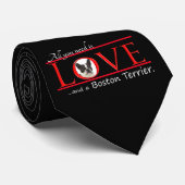 ボストンテリアラブタイ ネクタイ (ロール)