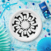 ボストンテリアラブ ペーパープレート (パーティー)