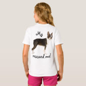 ボストンテリアレスキューTシャツ Tシャツ (裏面フル)