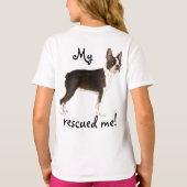 ボストンテリアレスキューTシャツ Tシャツ (裏面)