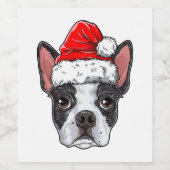 ボストンテリアワインステッカーおもしろいノベルティギフト ワインラベル (シングルラベル)