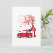 ボストンテリアワレンティーンズデイギフトドッグスレッドトラック セーブザデート (スタンド正面)