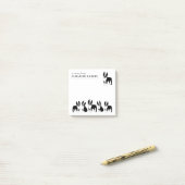 ボストンテリアーズかわいい白黒の犬がポストイット  ポストイット (デスク上)