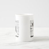 ボストンテリアートレイズボーン中国マグ ボーンチャイナマグカップ (正面)