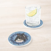 ボストンテリアードックドリンクコースター コースター (側面)