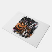 ボストンテリアードッグハロウィーン ドアマット (アングル)