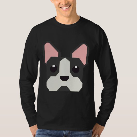 ボストンテリアードッグパピー Tシャツ (正面)