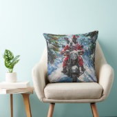 ボストンテリアードッグライディングオートバイクリスマス クッション (椅子)