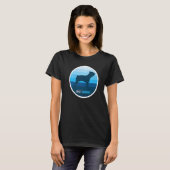 ボストンテリアードッグレトロ1 Tシャツ (正面フル)