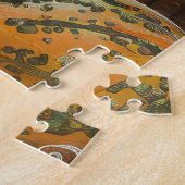 ボストンテリアードッグ秋の収穫感謝祭 ジグソーパズル (側面)