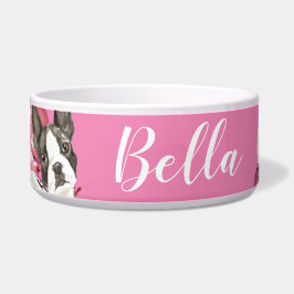 ボストンテリアードッグ ボウル