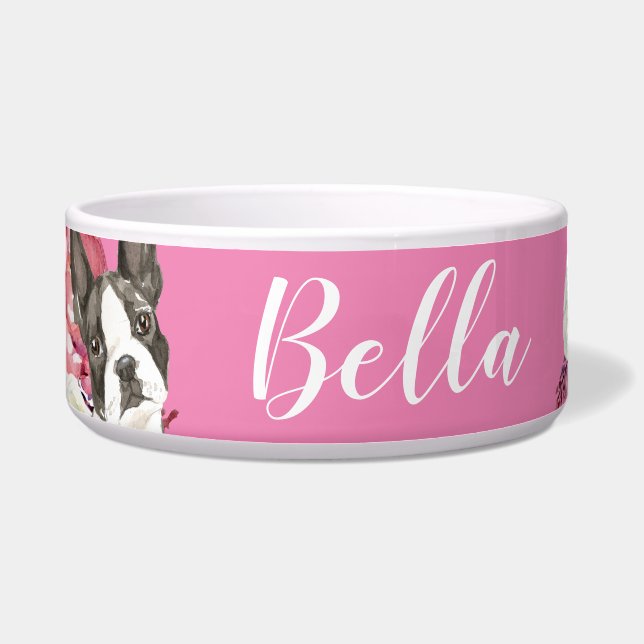 ボストンテリアードッグ ボウル (正面)