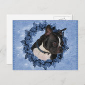 ボストンテリアードッグ ポストカード (正面/裏面)