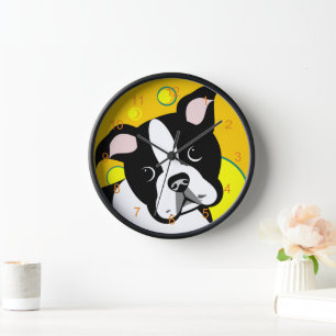 ボストンテリアードッグ 壁時計