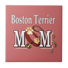 ボストンテリアードッグMOM タイル