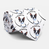 ボストンテリアー私の事は ネクタイ (ロール)
