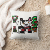 ボストンテリア冬 クッション (ブランケット)