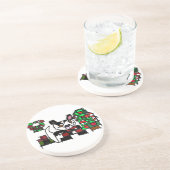 ボストンテリア冬 コースター (側面)