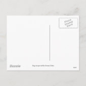 ボストンテリア及び赤いハートの漫画 シーズンポストカード (裏面)