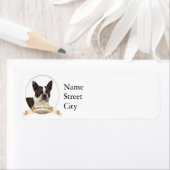 ボストンテリア差出人住所ラベル ラベル (インサイチュ)