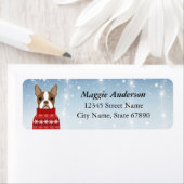 ボストンテリア差出人住所ラベル ラベル (インサイチュ)