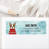 ボストンテリア差出人住所ラベル ラベル (インサイチュ)