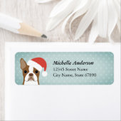 ボストンテリア差出人住所ラベル ラベル (インサイチュ)