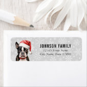 ボストンテリア差出人住所ラベル ラベル (インサイチュ)