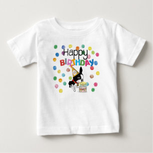 ボストンテリア幼児用シャツ ベビーTシャツ